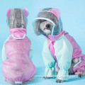Fancy Color matching polyester reflective raincoat